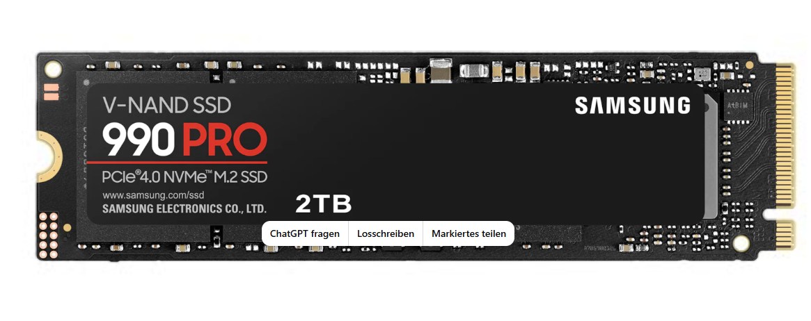 Samsung 990 PRO 2 TB NVMe SSD