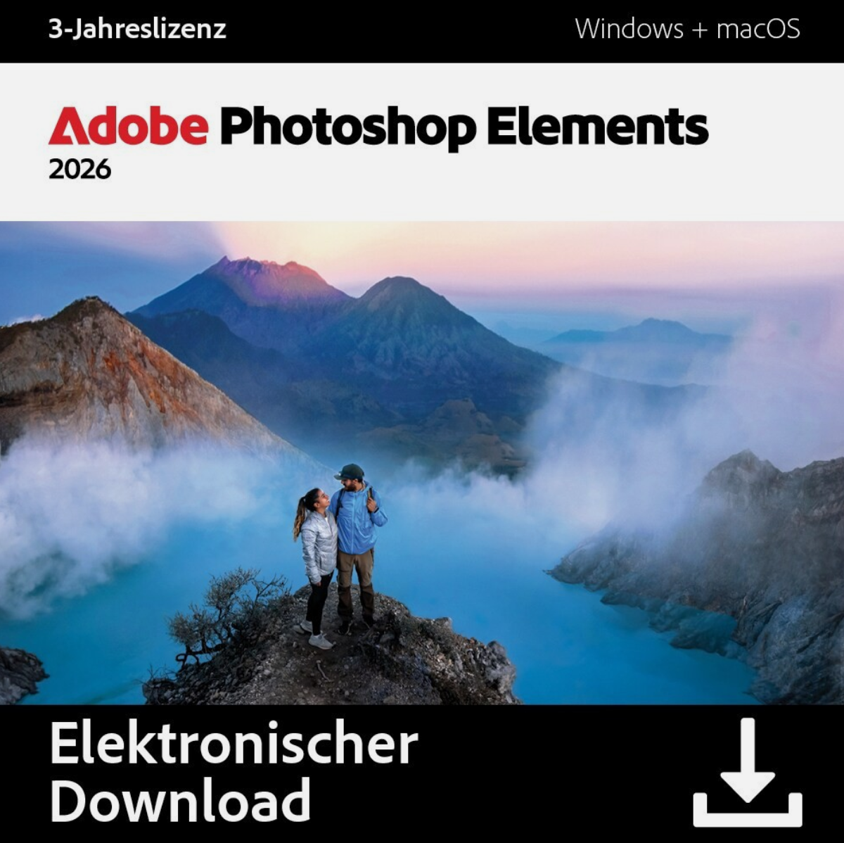 Adobe Photoshop Elements 2026 / 1 Gerät / 3 Jahre / KEY (ESD)